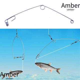 Amber อุปกรณ์ตะขอสปริง สําหรับใช้ในการตกปลา 5 ชิ้น 5 ชิ้น