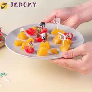 Jeromy ส้อมจิ้มชา กาแฟ ซูชิ หมีโคอาล่า น่ารัก 6 ชิ้น ต่อชุด