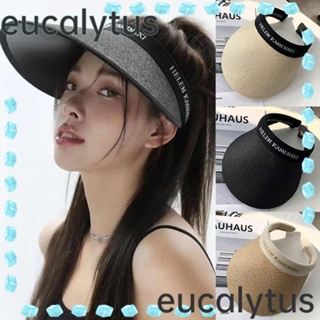 Eucalytus1 หมวกกันแดด แฮนด์เมด กัน UV แฟชั่นฤดูร้อน สําหรับขี่จักรยาน ชายหาด