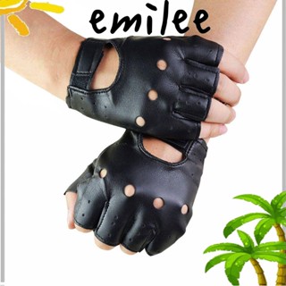 Emilee ถุงมือหนัง ประดับหมุดย้ํามอเตอร์
