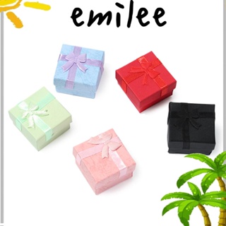 Emilee กล่องกระดาษ ทรงสี่เหลี่ยม สําหรับใส่เครื่องประดับ ของขวัญ 1/6 ชิ้น