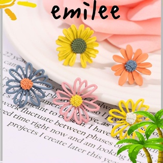 Emilee ต่างหูอินเทรนด์ ไม่สมมาตร สไตล์เกาหลี เครื่องประดับ