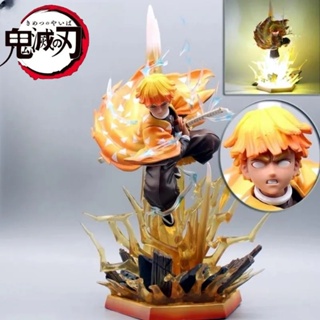 โมเดลฟิกเกอร์ Pvc อนิเมะ Demon Slayer Agatsuma Zenitsu ขนาด 35 ซม. ของเล่นสําหรับเด็ก