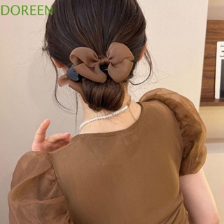 Doreen กิ๊บติดผม ผ้าตาข่าย โบ สไตล์เกาหลี หรูหรา ของขวัญสําหรับปู