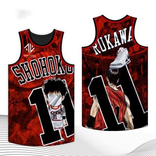 เสื้อกีฬาบาสเก็ตบอล ทีม NBA Slamdunk High School Shohoku Ryonan Jersey สําหรับผู้ชาย