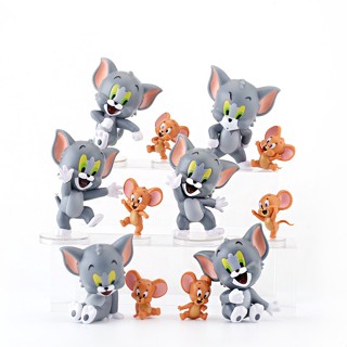 โมเดล ของสะสม ของตกแต่ง ตัวการ์ตูนtom and jerry ทอมแอนด์เจอร์รี่ เซ็ต  12 ตัว