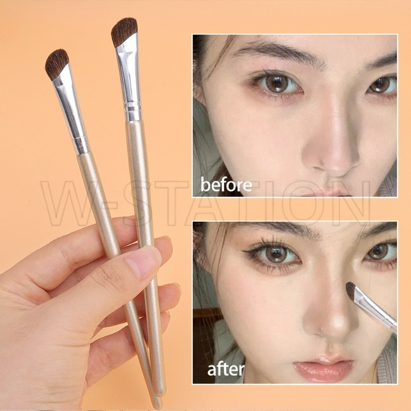 แปรงแต่งหน้ามืออาชีพ แปรงคอนทัวร์ ขนม้า มุมเอียง แปรงแต่งหน้า เกลี่ยรองพื้น คอนทัวร์ เบลนด์ดิ้ง / เครื่องมือแต่งหน้าเพื่อความงามประจําวัน