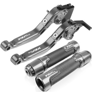 Yzf R15 V1 V2 2013-2015 ชุดก้านเบรกคลัทช์ อลูมิเนียมอัลลอย CNC 6 ขั้น คุณภาพสูง พับได้ พร้อมมือจับ