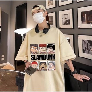 เสื้อยืดคอกลม แขนสั้น ผ้าฝ้าย พิมพ์ลาย Slam Dunk Expert Co Branded สําหรับผู้ชาย ไซซ์ M-8XL