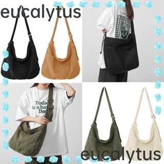 Eucalytus1 Canva Hobo กระเป๋าสะพายไหล่ ความจุขนาดใหญ่ เหมาะกับการเดินทาง ทํางาน โรงเรียน สําหรับผู้หญิง และผู้ชาย