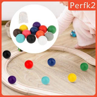 [Perfk2] ลูกบอลไม้ Montessori ของเล่นเสริมการเรียนรู้ สําหรับเด็กวัยหัดเดิน 12 ชิ้น