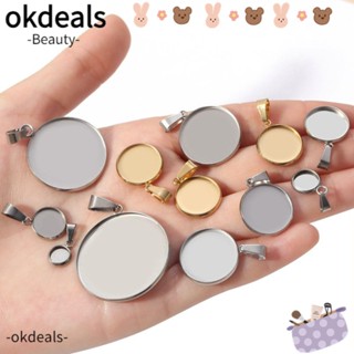 Okdeals ฐานวางเครื่องประดับ สเตนเลส ทรงสี่เหลี่ยม พร้อมตะขอ 5 ชิ้น