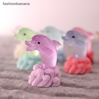 [fashionbanana] ใหม่ พร้อมส่ง ฟิกเกอร์น้ําหอม รูปโลมา คลื่นเรืองแสง ขนาดเล็ก สําหรับตกแต่งบ้านตุ๊กตา ภูมิทัศน์ 1 ชิ้น