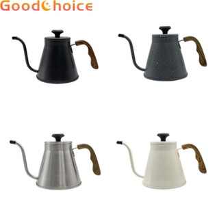 Elegant 1200ML Gooseneck Coffee Drip Kettle with Thermometer for Artisanal Brews