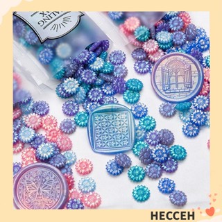 Hecceh แสตมป์ขี้ผึ้งซีลซองจดหมาย สีออโรร่า สําหรับตกแต่ง 100 ชิ้น