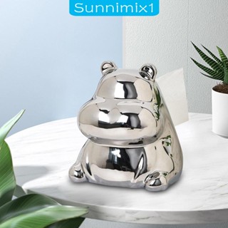 [Sunnimix1] กล่องทิชชู่ รูปปั้นฮิปโป ผ้าเช็ดปาก สําหรับห้องนอน ข้างเตียง