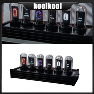 Kool Elekstube IPS นาฬิกาดิจิทัล ปฏิทินอิเล็กทรอนิกส์ 6 บิต หน้าจอ LCD สําหรับ Time Gi