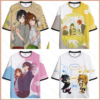 23 Horimiya: เสื้อยืดแขนสั้น พิมพ์ลายอนิเมะ The Missing Pieces Hori Kyouko Izumi 3D พลัสไซซ์ สําหรับทุกเพศ