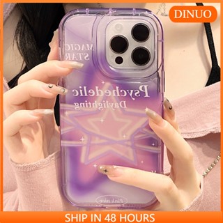 เคสโทรศัพท์มือถือ ลายดาวห้าแฉก ภาษาอังกฤษ สําหรับ iphone15 14promax 13 12 11 XR XS X XSMAX 7 8PLUS DINUO