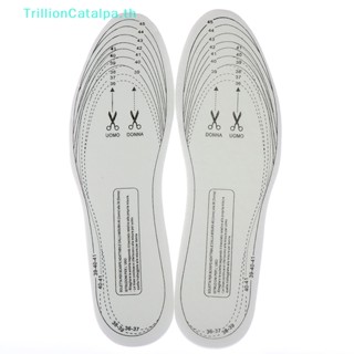 Trillioncatalpa แผ่นพื้นรองเท้า ระบายอากาศ ดูดซับเหงื่อ สวมใส่สบาย สําหรับรองเท้ากีฬา
   Th