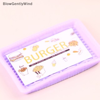 Blowgentlywind โมเดลถังเบอร์เกอร์จําลอง ขนาดเล็ก สําหรับตกแต่งบ้านตุ๊กตา Bo11 BGW