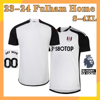 เสื้อกีฬาแขนสั้น ลายทีมชาติฟุตบอล Fulham Jersey 23-24 ไซซ์ S-4XL ชุดเหย้า สําหรับผู้ชาย