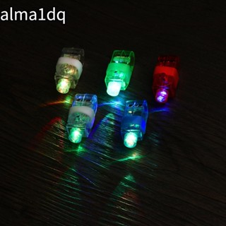 Alma1dq แหวนไฟ LED ลายการ์ตูนคริสต์มาส เรืองแสง 5 10 ชิ้น