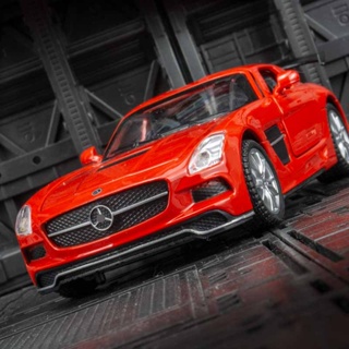 โมเดลรถยนต์ 1: 32 Mercedes-Benz SLS โลหะอัลลอย ขนาดใหญ่ ของเล่นสําหรับเด็กผู้ชาย