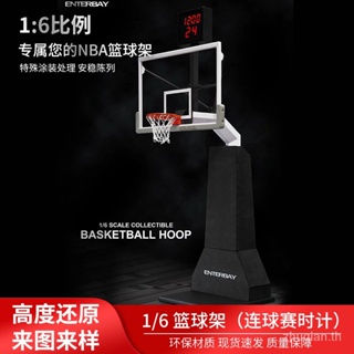 Quick-release James nba simulation basketball stand hand-made model gift 1:6 accurate restoration basketball stand with electronic timer