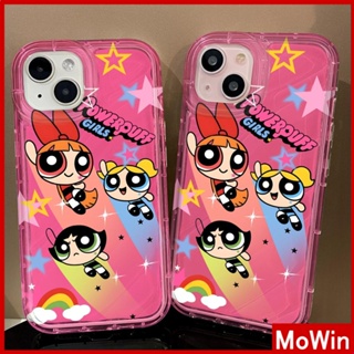 Mowin - เข้ากันได้สำหรับ เคสไอโฟน เคสไอโฟน11 เคส iphone 11เคสใสระลอกน้ำ TPU กันกระแทกนุ่มใสน่ารักสามสาวน้อยเข้ากันได้กับ iPhone 13 Pro max 12 Pro Max 11 XR XS 7 8Plus