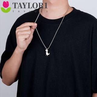 Taylor1 สร้อยคอโช้กเกอร์ ลายไดโนเสาร์ กราฟฟิติ เรียบง่าย สไตล์ฮิปฮอป สําหรับผู้ชาย และผู้หญิง