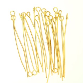 Lots 100Pcs Silver Golden Eye Pins Finding 21 Gauge any size to choose Clearance sale