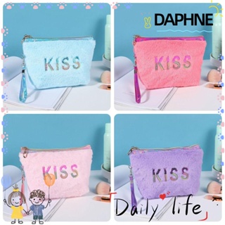 Daphne กระเป๋าเครื่องสําอาง แต่งซิป ขนาดใหญ่ จุของได้เยอะ สีแคนดี้