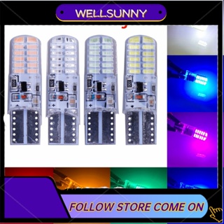 หลอดไฟ T10 LED 24 smd 3014 w5w 0.11a 194 168 ใช้พลังงาน 12v