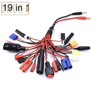 【ONCEMOREAGAIN】Charging Cable Tool Converter Cord For lipo Battery 19 in 1 Accessories