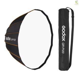 Godox ซอฟท์บ็อกซ์พาราโบลา 120 ซม. พร้อมกระเป๋าถือ สําหรับสตูดิโอถ่ายภาพ 8.9