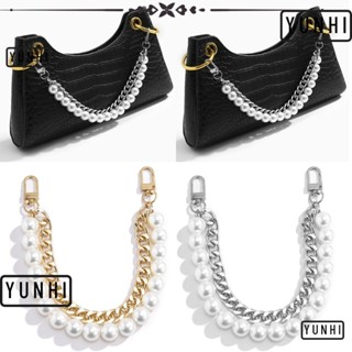 Yunhi สายโซ่คล้องกระเป๋า ประดับลูกปัดไข่มุก แบบเปลี่ยน