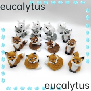 Eucalytus1 โมเดลฟิกเกอร์ขนฟูจําลอง ขนาดเล็ก สําหรับตกแต่งบ้าน