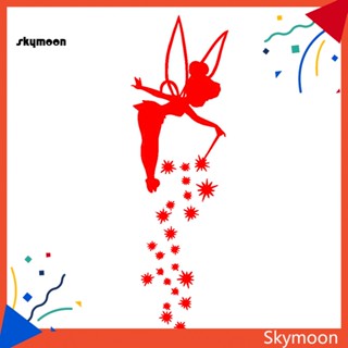 Skym* สติกเกอร์สะท้อนแสง ลายนางฟ้าน่ารัก สําหรับติดตกแต่งหน้าต่างรถยนต์