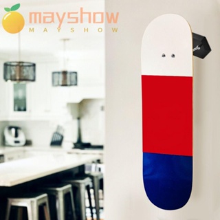 Mayshow ชั้นวางของติดผนัง ไม่ต้องเจาะ ABS ขาตั้งสเก็ตบอร์ด ชั้นเก็บของ