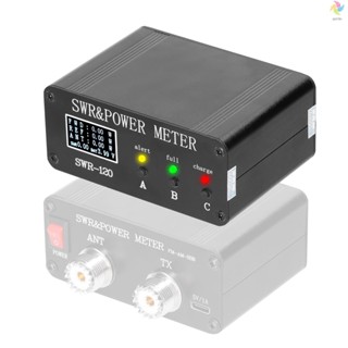 1.8mhz-50mhz 0.5W-120W คลื่นสั้น SWR และมิเตอร์วัดพลังงาน เมนูภาษาอังกฤษจีน อินเทอร์เฟซการชาร์จ Type-C ที่สลับได้