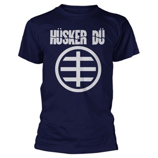 [S-5XL] เสื้อเชิ้ตแขนสั้น ผ้าฝ้ายแท้เสื้อยืด พิมพ์ลายโลโก้ Husker Du Circle Logo อเนกประสงค์ DIY 2022S-4XL