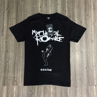 เสื้อยืดผ้าฝ้าย เสื้อยืด พิมพ์ลายวง The Black Parade MCR Music Band