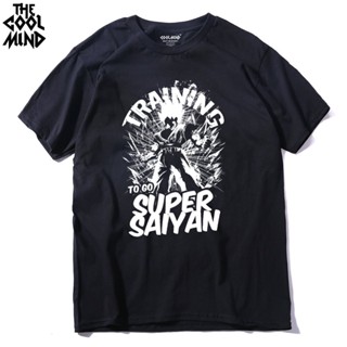 เสื้อยืดแขนสั้นFashion Popular DR0113A casualdragon ball super saiyan printed men summer loose men onecks tshirt  JIKKS-