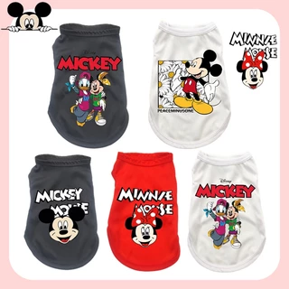 เสื้อกั๊กสัตว์เลี้ยง ผ้าฝ้าย ขนาดใหญ่ ขนาดกลาง ลาย Mickey Minnie สําหรับสุนัข ไซซ์ S-XXL