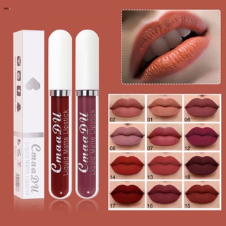 ☕☕matte Velvet Lip Glaze Waterproof Lasting Moisturizing และไม่ง่ายที่จะจางหายไปลิปกลอสติก Nuuo