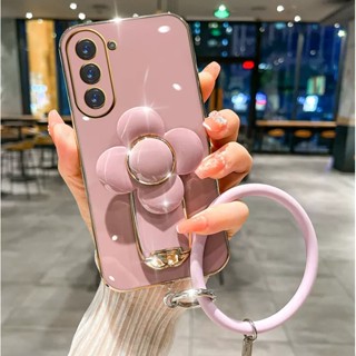 เคสโทรศัพท์มือถือ ขอบตรง ลายกังหันลม พร้อมขาตั้ง สําหรับ Samsung Galaxy A70 A50s A50 A20 A30 A30s A10s A21s