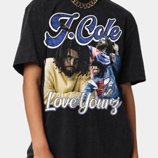 เสื้อยืด พิมพ์ลายกราฟฟิค Jcole สไตล์วินเทจ เสื้อกันหนาว มีฮู้ด ลาย Cole Love Yourz สไตล์ฮิปฮอป สําหรับผู้ชาย และผู้หญิง