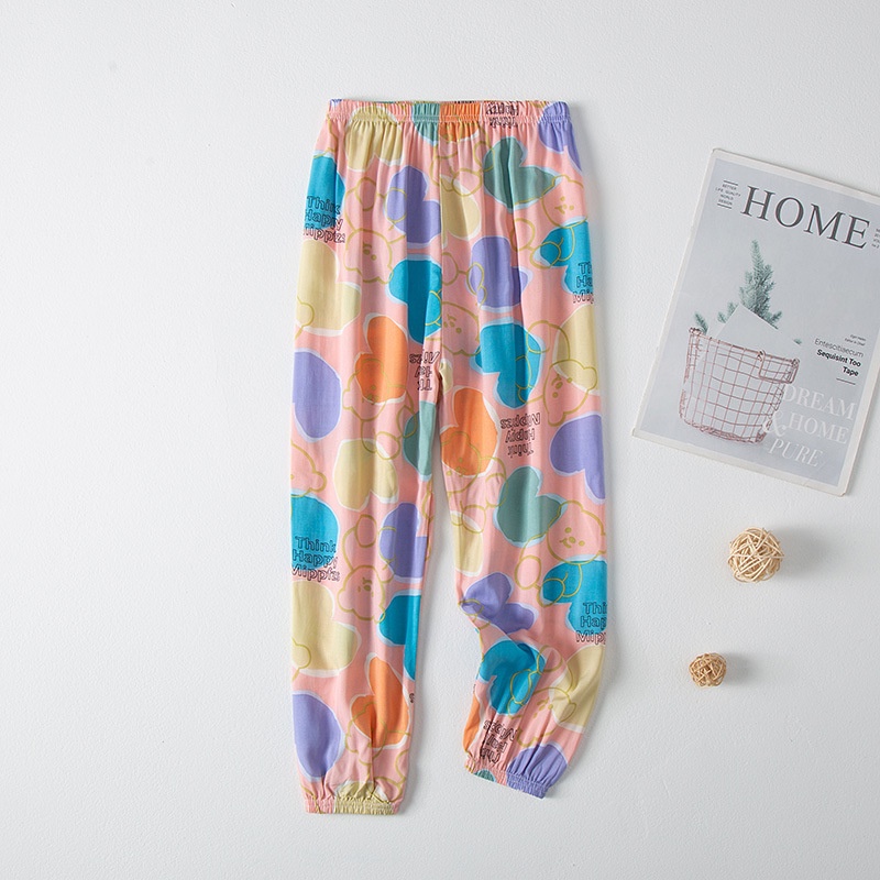 【YAOEENH】ชุดนอนกางเกงลําลอง ผ้าฝ้าย และผ้าเรยอน ป้องกันยุง ขนาดเล็ก กลาง และเล็ก ขนาด 90-150 ซม. สําหรับเด็กผู้ชาย และเด็กผู้หญิง