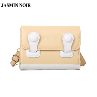 Jasmin NOIR กระเป๋าสะพายไหล่ หนัง PU ขนาดเล็ก สีคอนทราสต์ สําหรับสตรี